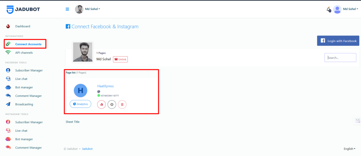Facebook Messenger and Instagram DM