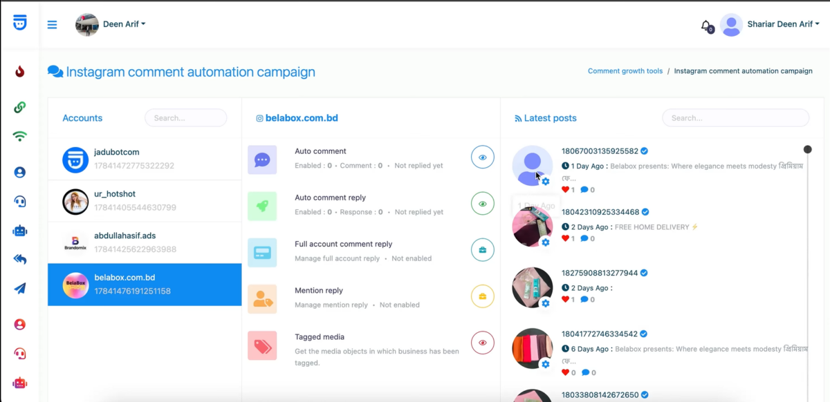 Multi-Platform Support – Facebook & Instagram Integration
